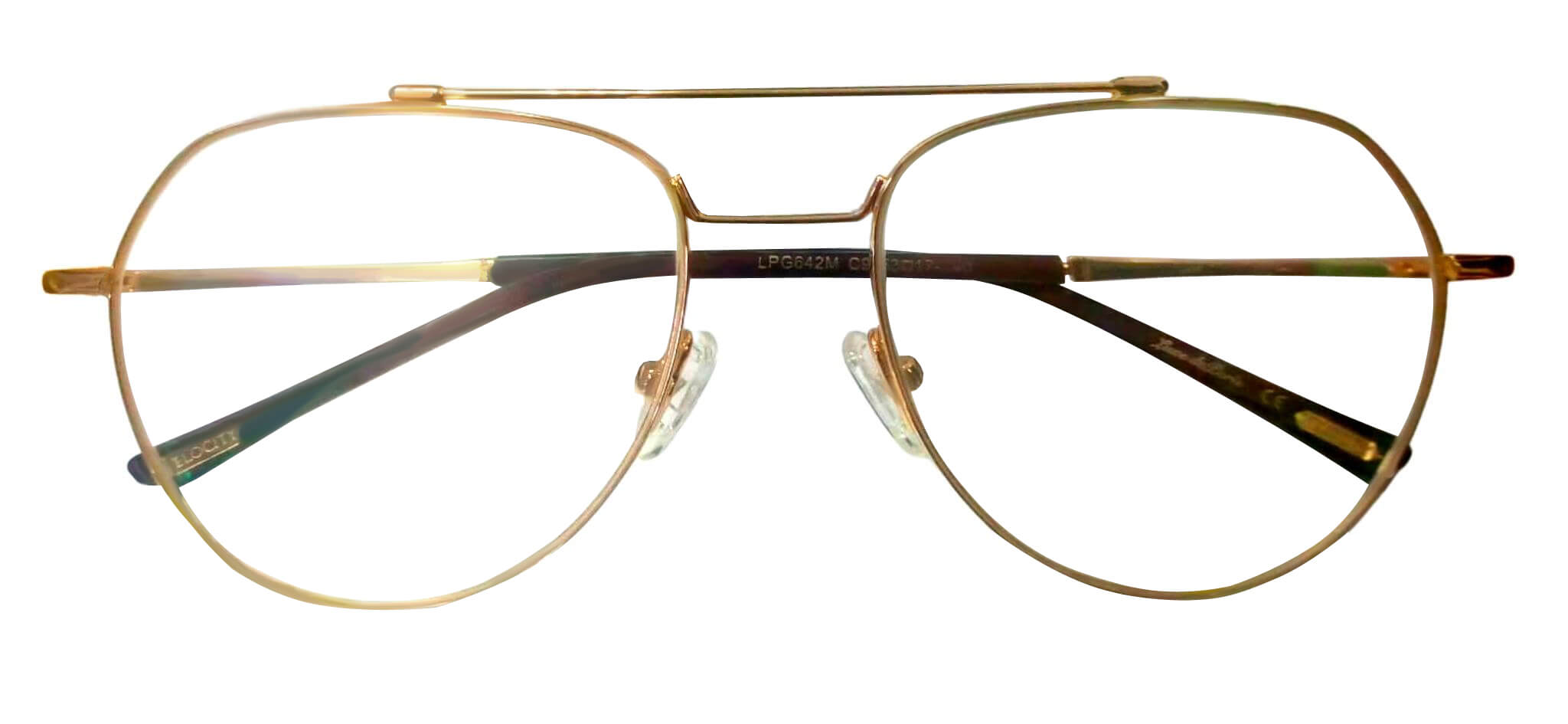 VELOCITY LPG642M 53 17 140 GOLD BROWN EYEGLASSES - Navkar Opticals